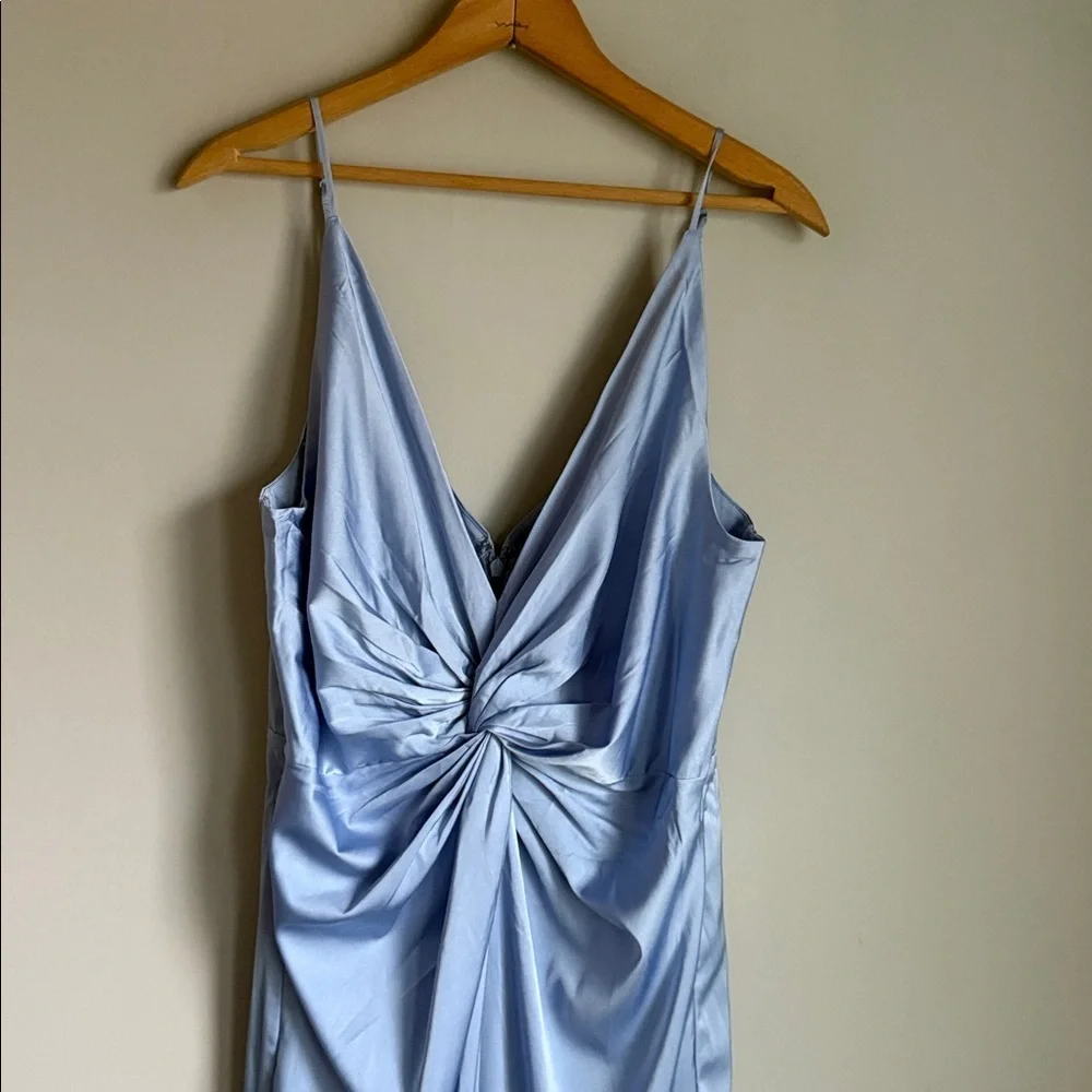 Abercrombie & Fitch Draped Twist-Front Maxi Dress Large
